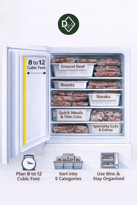 How Much Freezer Space Do You Need for a Half Beef?