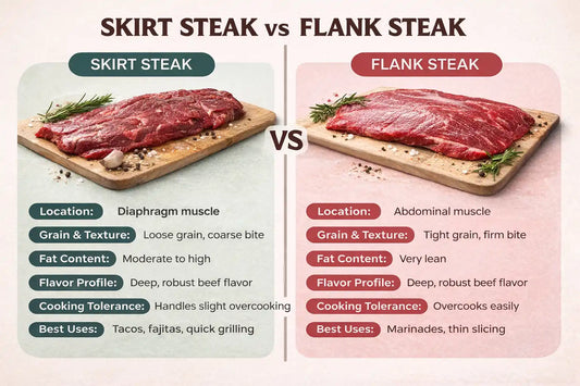 Skirt Steak vs Flank Steak: What’s the Difference?