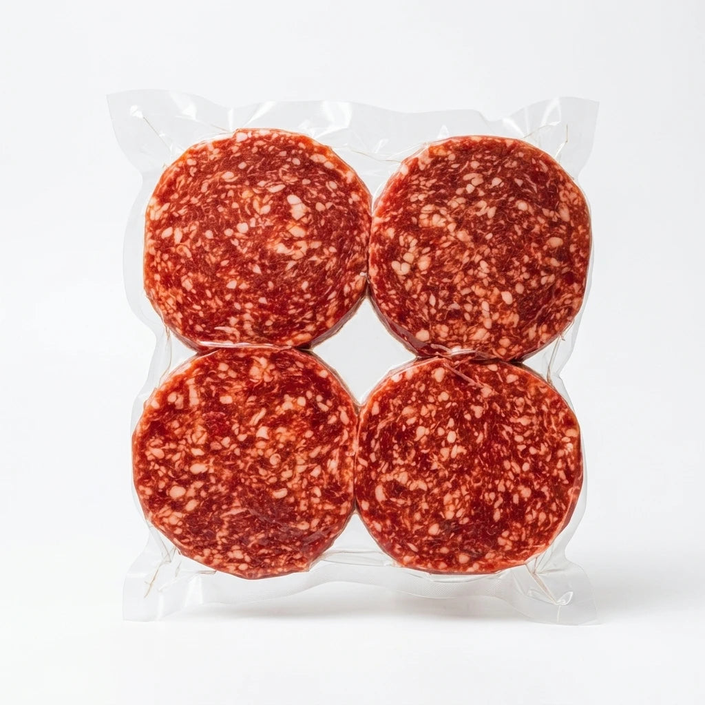 Burger Patties in white background