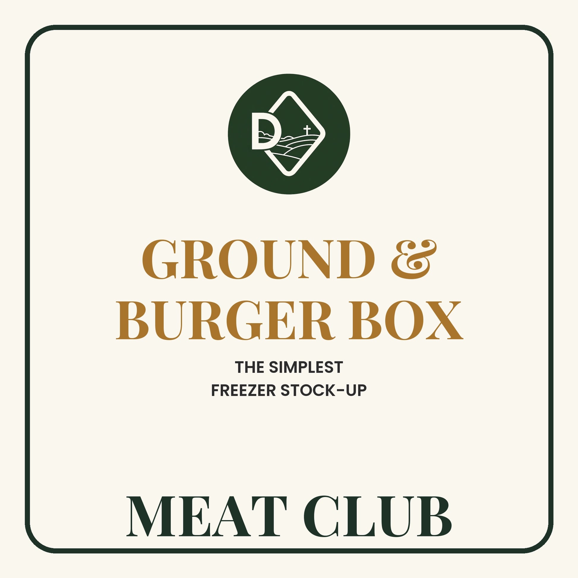 Ground & Burger Box Label