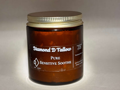 Jar of Diamond D Tallow Pure Sensitive Soothe on a white background