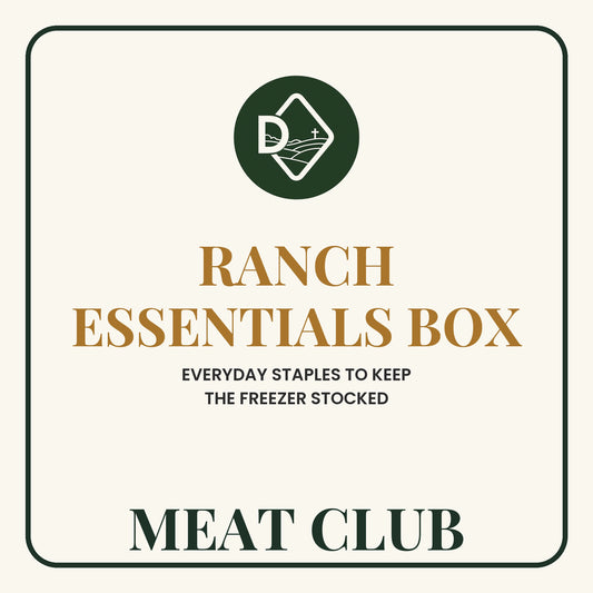 Ranch Essentials Box Label with Diamond D Ranch Logo