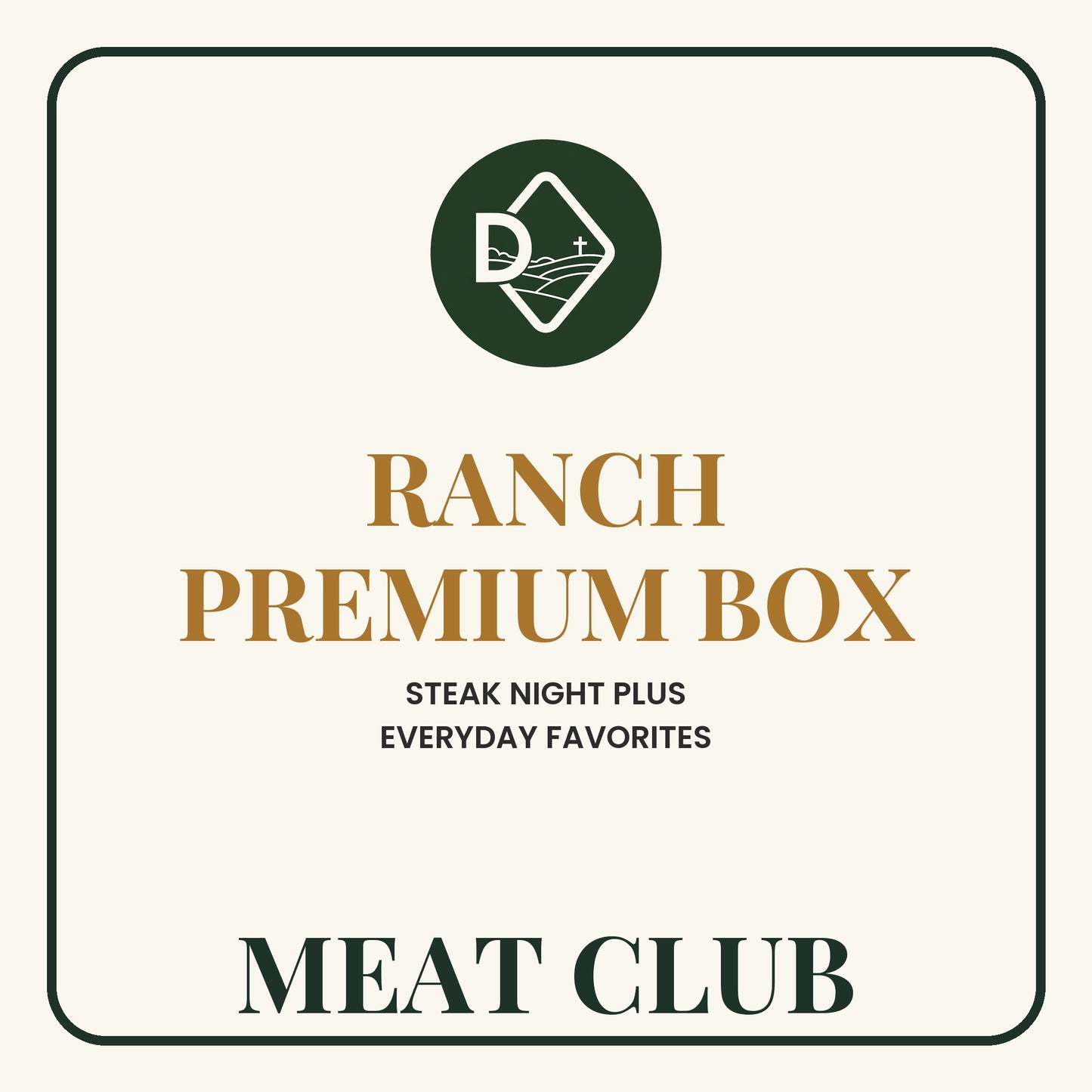 Ranch premium box label from Diamond D Ranch