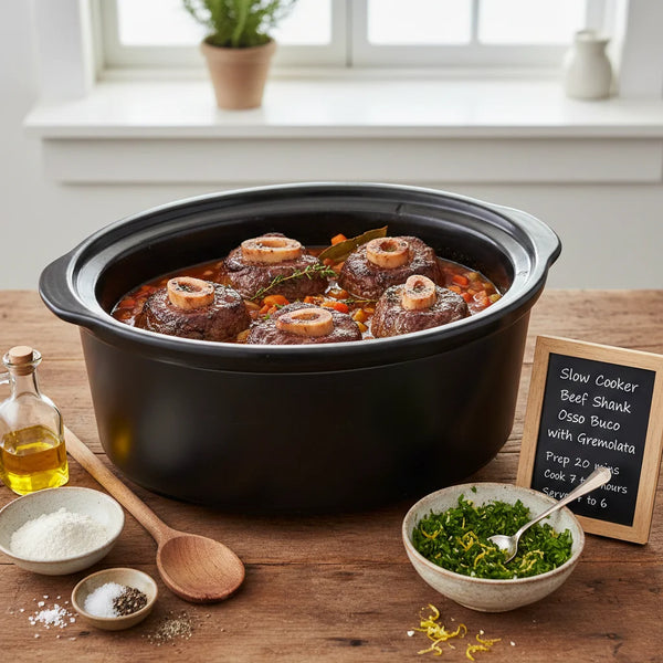 Slow Cooker Beef Osso Buco with Gremolata
