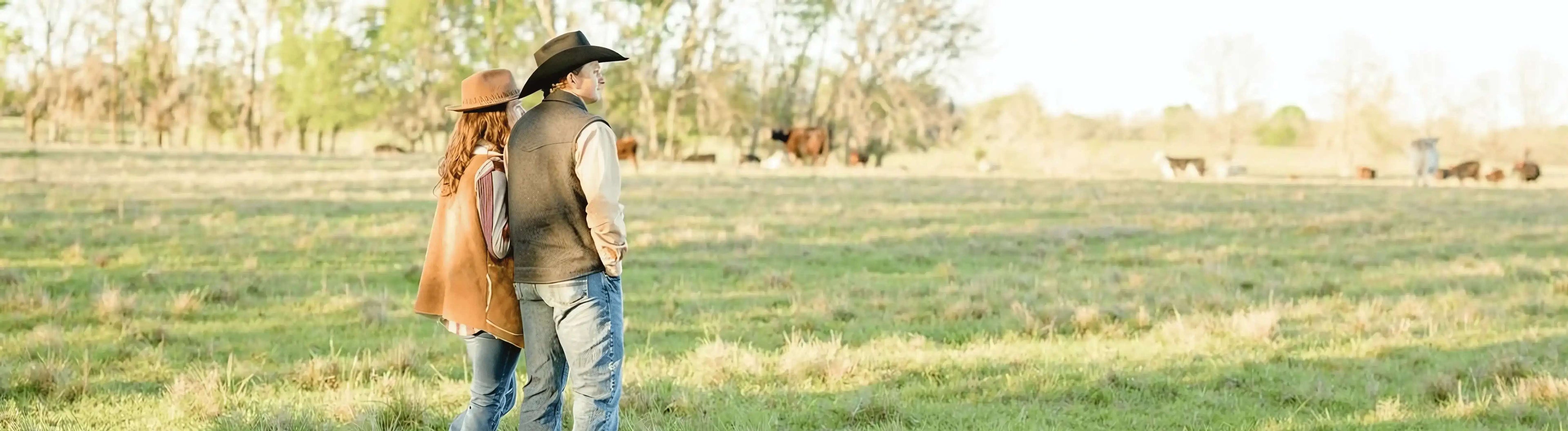 This is Sydney and Dalton at Diamond D Ranch enjoy the view with the cows in the background